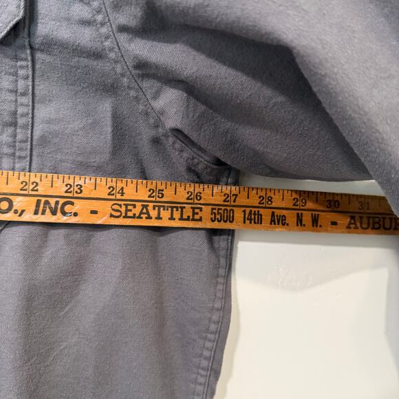 Patagonia Mens Shirt Long Sleeved Lightweight Fjord Flannel Solid Grey XXL - Picture 4 of 7